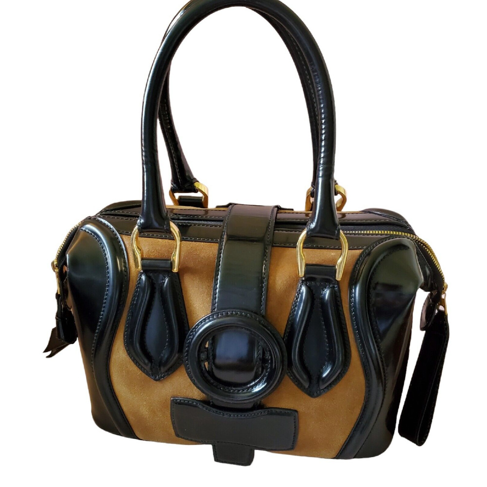 Balenciaga Doctor Bag-Black Brown Handbag Medium Leather Tote-Vintage Luxury